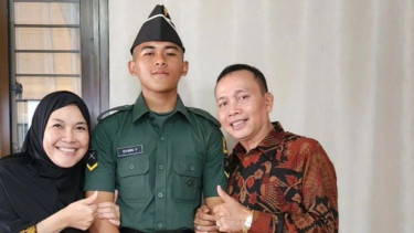 Potret Sepupu Ayu Ting Ting Jadi Tentara, Warganet: Idaman Mertua