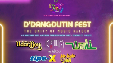 Jangan Lewatkan D'Dangdutin Fest, Ada Dewa 19 hingga Ndarboy Genk