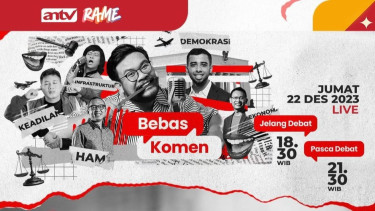 Bebas Komen ANTV Siapkan Kejutan Menarik Jelang Debat Calon Wakil Presiden Malam Ini
