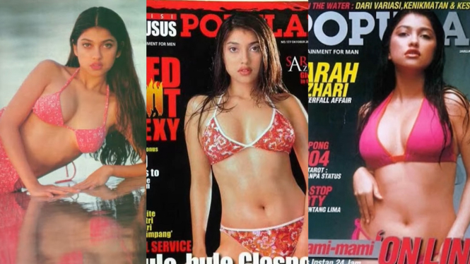 Potret Jadul Sarah Azhari Model Hot Majalah Dewasa Era 2000an