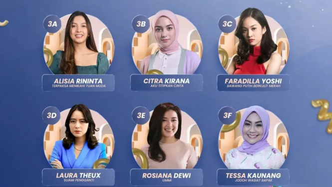 Spekta Awards HUT 30 ANTV, Nominasi Bintang Sinetron Wanita Paling Rame