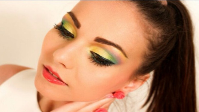 Ilustrasi kulit wajah sehat berseri.