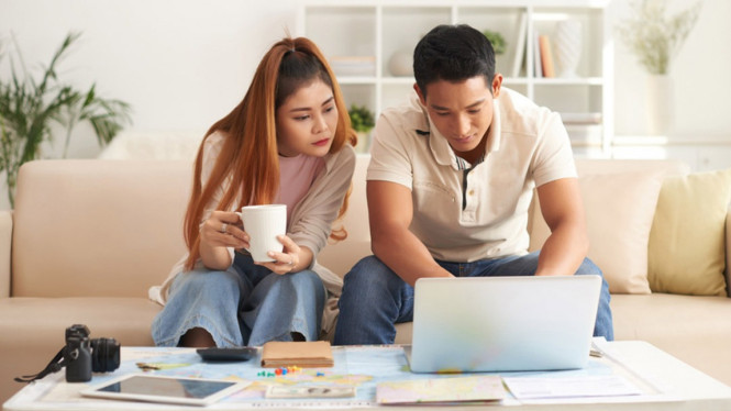 Ilustrasi bekerja dari rumah.