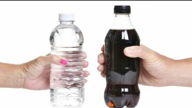Mengganti air putih dengan minuman bersoda