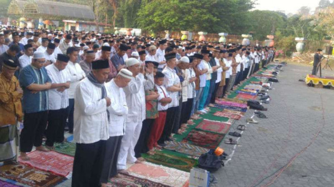 Pelaksanaan salat Idul Adha di Kota Semarang, Jawa Tengah,