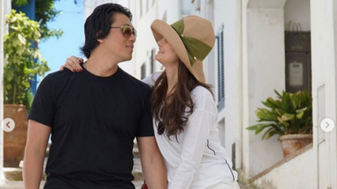 Luna Maya dan Reino Barack saat masih berpacaran.