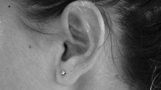 Ilustrasi telinga wanita