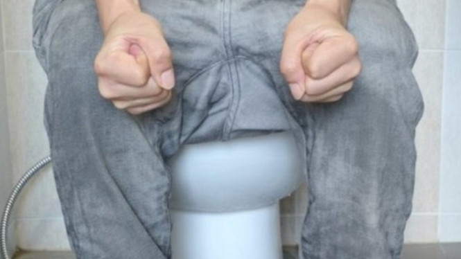 Ilustrasi susah buang air besar.