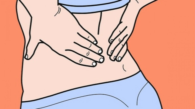 Ilustrasi sakit punggung.