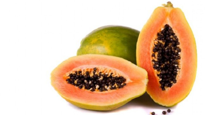 Buah pepaya.