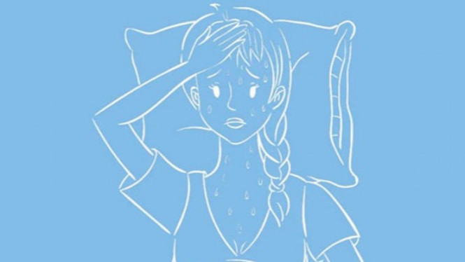 ilustrasi keringat dingin