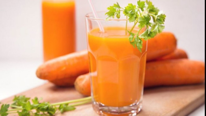 ilustrasi jus wortel