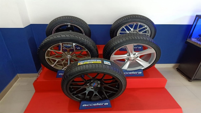 Ilustrasi pilihan pelek dan ban mobil