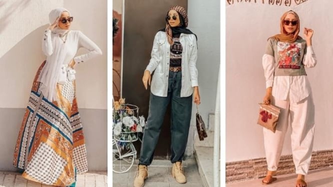 Bohemian outfit hijab top