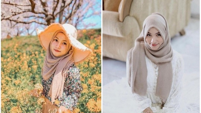 Hijab pashmina.