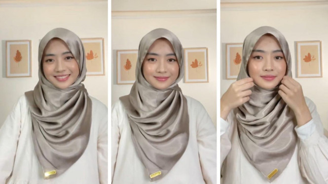 Tutorial Hijab Pashmina Silk untuk Wisuda