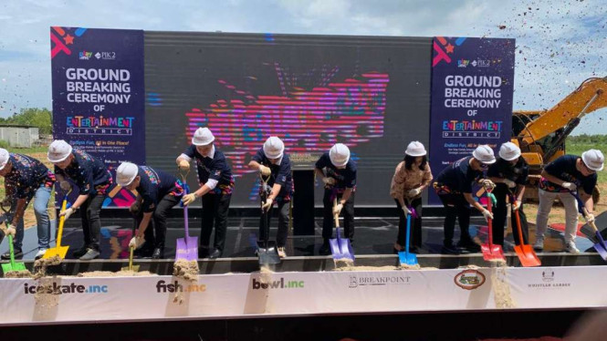 groundbreaking Entertainment District di PIK 2