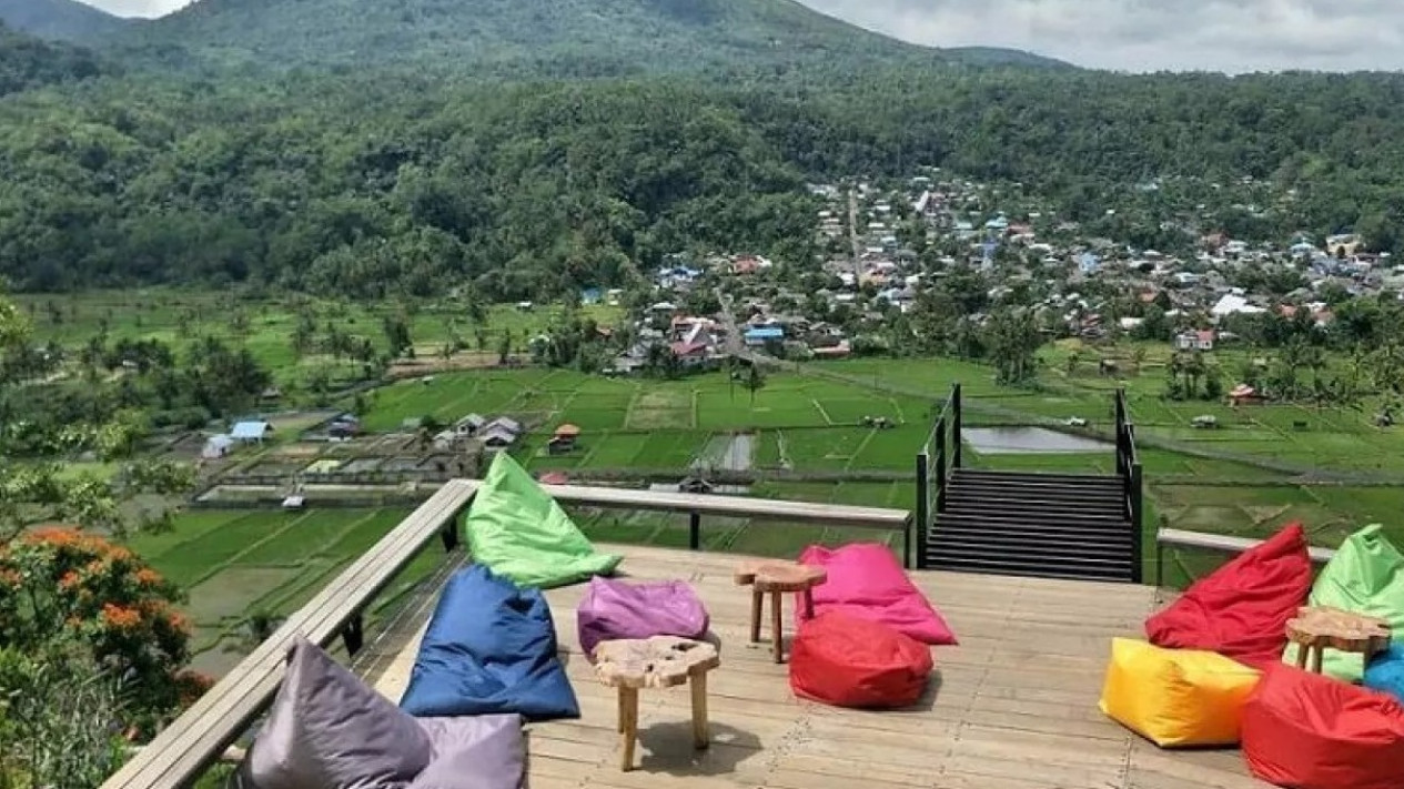 Kai'santi Garden Tomohon - taman bunga dengan view Gunung Lokon