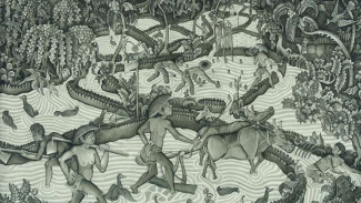 Keindahan dan Makna dalam Lukisan Batuan Bali