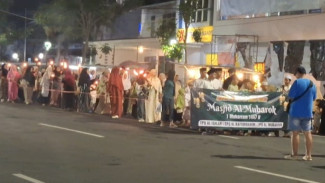 Ribuan Warga Jember Gelar Pawai Obor Sambut Tahun Baru Islam 1447 Hijriah