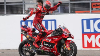 Rayakan Kemenangan, Marc Marquez Selebrasi ala Aura Framing Pacu Jalur