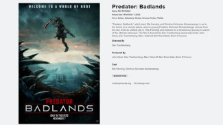 Trailer Predator: Badlands Dirilis, Kisah Predator yang Jadi Mangsa