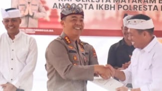 Kapolresta Mataram Hendro Purwoko Hadiri Pujawali IKBH