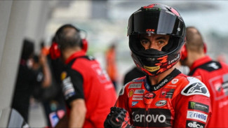 Start Tak Ideal, Bagnaia Frustrasi di Balapan MotoGP Mandalika 2025