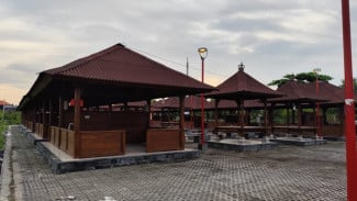 Terganjal Fasilitas Tak Memadahi, Pedagang Belum Tempati Kampung Kuliner Serangan