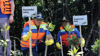 AHY Dorong Green Infrastructure di Bali dengan Bersihkan Mangrove dan Clean Up Campaign