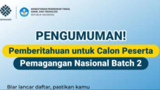 Magang Nasional Batch 2 Dibuka! 80.000 Fresh Graduate Bisa Dapat Uang Saku UMK