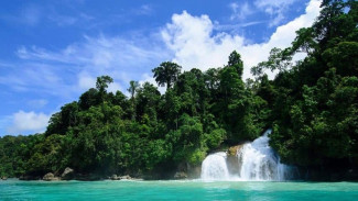 Keajaiban Alam Air Terjun Kiti Kiti di Papua Barat