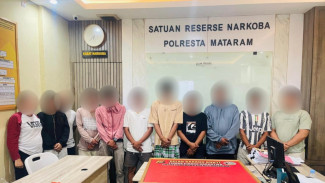 Satresnarkoba Polresta Mataram Gerebek Jaringan Sabu, 11 Terduga Diamankan dan 27,94 Gram Barang Bukti Disita