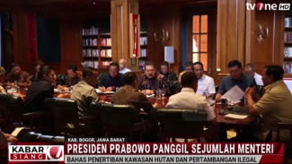 Presiden Prabowo Gelar Rapat Penertiban Hutan dan Tambang Ilegal di Hambalang