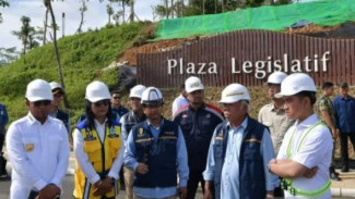 Gibran Tinjau Kawasan Legislatif-Yudikatif IKN, Target Rampung Desember 2027