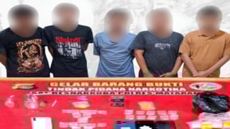 Lima Pria Digerebek di Monjok, Polisi Sita 7,75 Gram Sabu