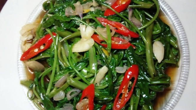Ilustrasi Tumis Kangkung