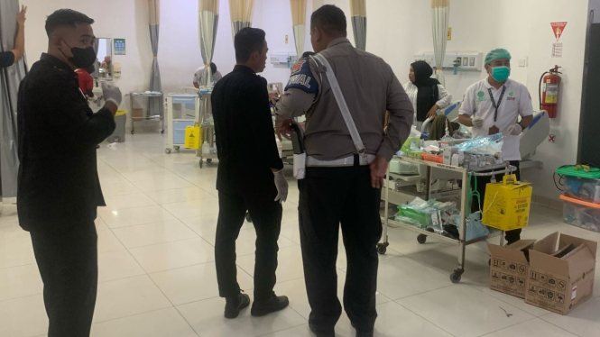 Penanganan awal TKP oleh piket Pos GMS Unit Turjawali Reslobar