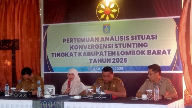 Rapat Analisis Situasi Konvergensi Stunting Lombok Barat