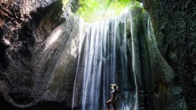 Pesona cahaya alami di Air Terjun Tukad Cepung