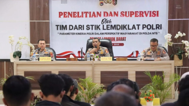 Polres Lombok Barat Gelar Penelitian dan Supervisi Kinerja Polri