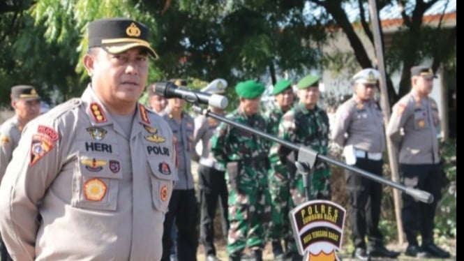 Karo Ops Polda NTB, Kombes Pol Heri Sulismono, pimpin apel pengamanan