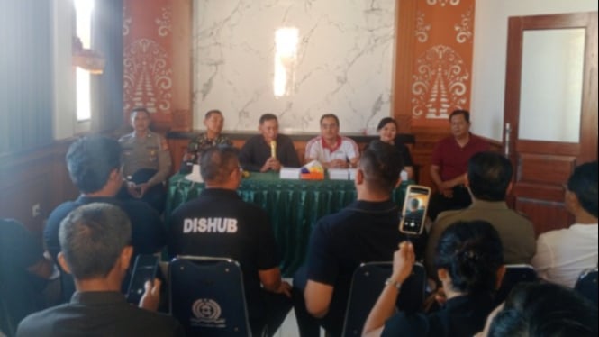 Acara diskusi di kantor Kelurahan Legian Kuta Bali