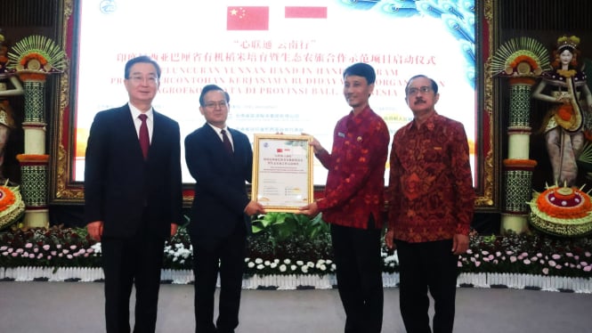 Peluncuran program kerjasama pertanian Pemprov Bali dan Tiongkok