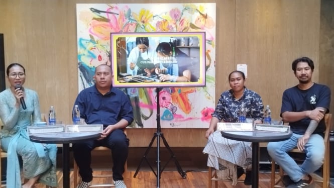 Manager Ubud Food Festival 2025 saat Konferensi Pers