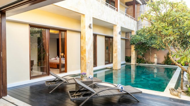 lustrasi Rumah di Bali dengan Fasilitas Kolam Renang