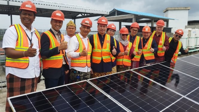 Peresmian PLTS Atap di Swiss Belresort Pecatu Bali