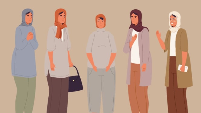 Inspirasi mix and match outfit muslimah