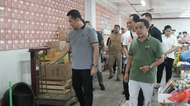 Bupati Jembrana soroti kebersihan Pasar umum Negara Bahagia