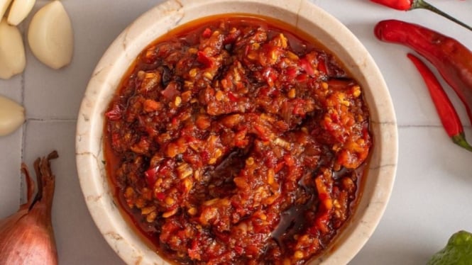 Sambal bajak pedas dan lezat